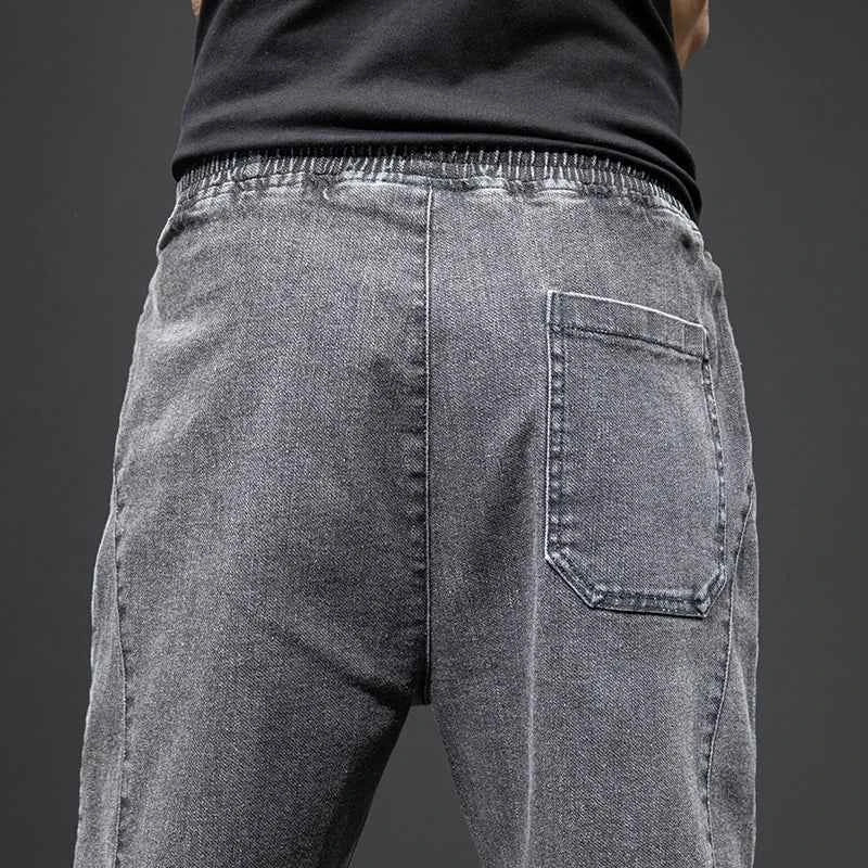Men's Cargo Jogger Denim Jeans – Baggy Streetwear Harem Pants