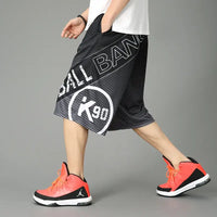 Men’s summer casual capri shorts loose fit hip hop straight pants plus size