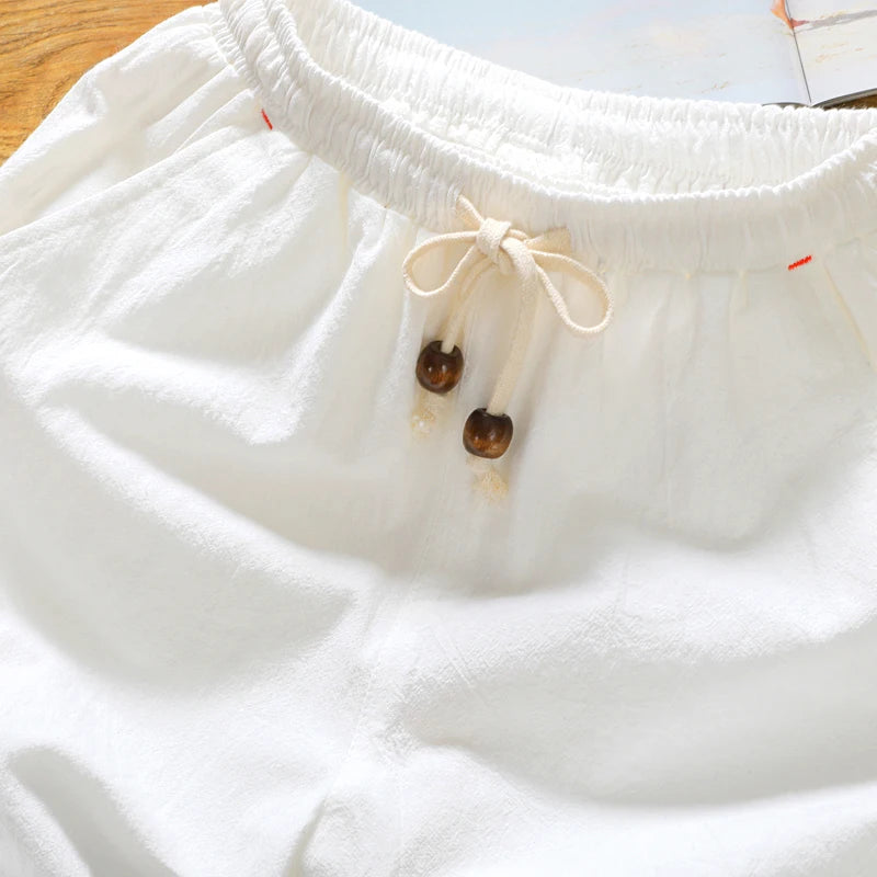 Men's Breathable Cotton Bermuda Shorts – Loose Casual Summer Fitness Shorts