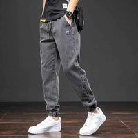 Men's Cargo Jogger Denim Jeans – Baggy Streetwear Harem Pants