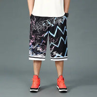 Men’s summer casual capri shorts loose fit hip hop straight pants plus size