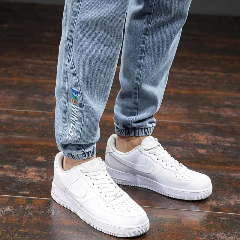Men's Cargo Jogger Denim Jeans – Baggy Streetwear Harem Pants