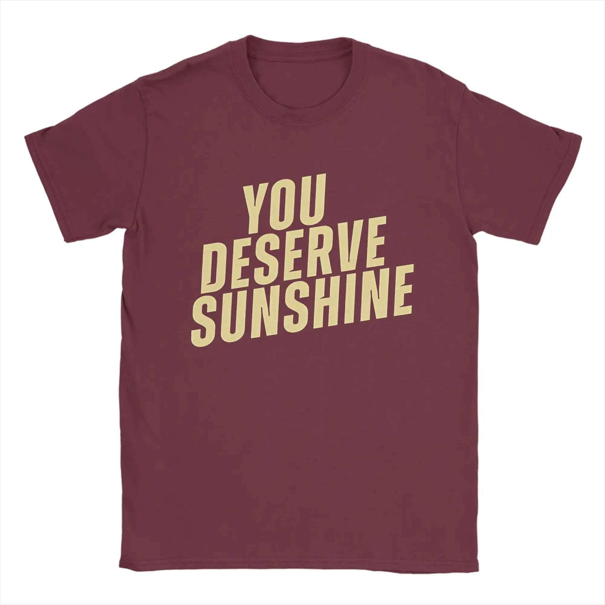 Men's Graphic Cotton T-Shirt – “You Deserve Sunshine” Scott Hunter Kip Grady Short Sleeve Tee