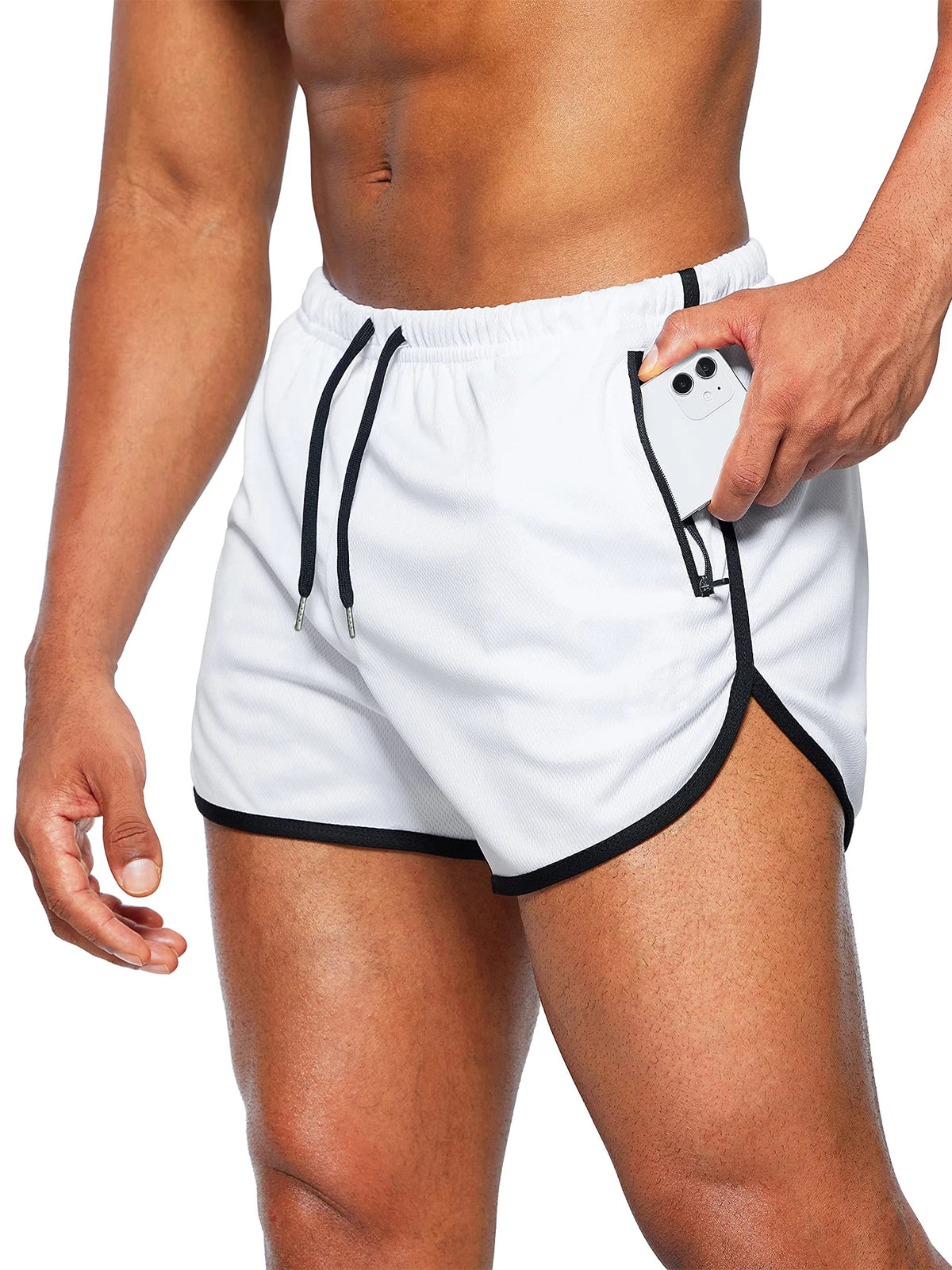 Men's Quick-Dry Running Beach Shorts – 3-Inch Fitness Summer Shorts
