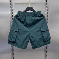 Men's Retro Cargo Shorts – Loose Multi-Pocket Summer Casual Capris