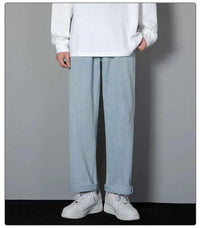 Men's Korean Straight Wide-Leg Jeans – Casual Classic Denim Pants 2026