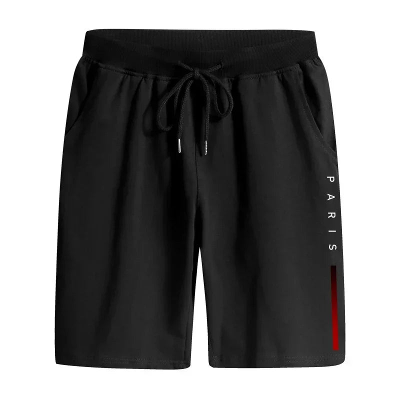 Men's PARIS Print Bermuda Shorts – Urban Casual Knee-Length Shorts 2025