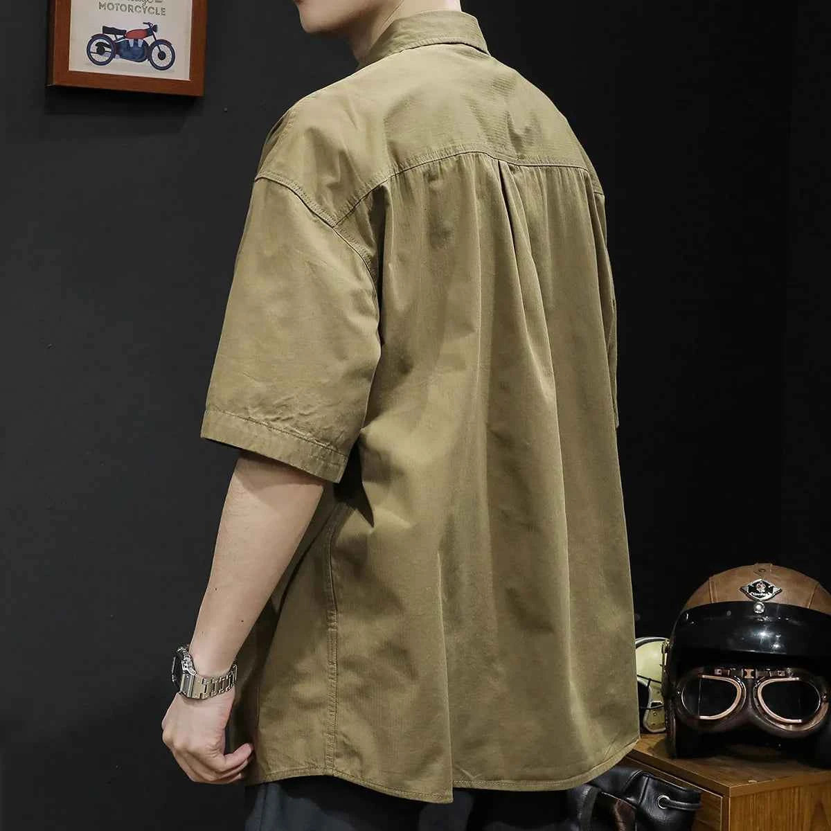 Men's Trendy Summer T-Shirt Loose – Loose Fit Casual Workwear Tee