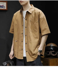 Men's Trendy Summer T-Shirt Loose – Loose Fit Casual Workwear Tee