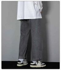 Men's Korean Straight Wide-Leg Jeans – Casual Classic Denim Pants 2026
