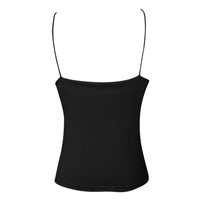 Women's Slim Camisole Tank Top – Solid Sleeveless Summer Strap Vest