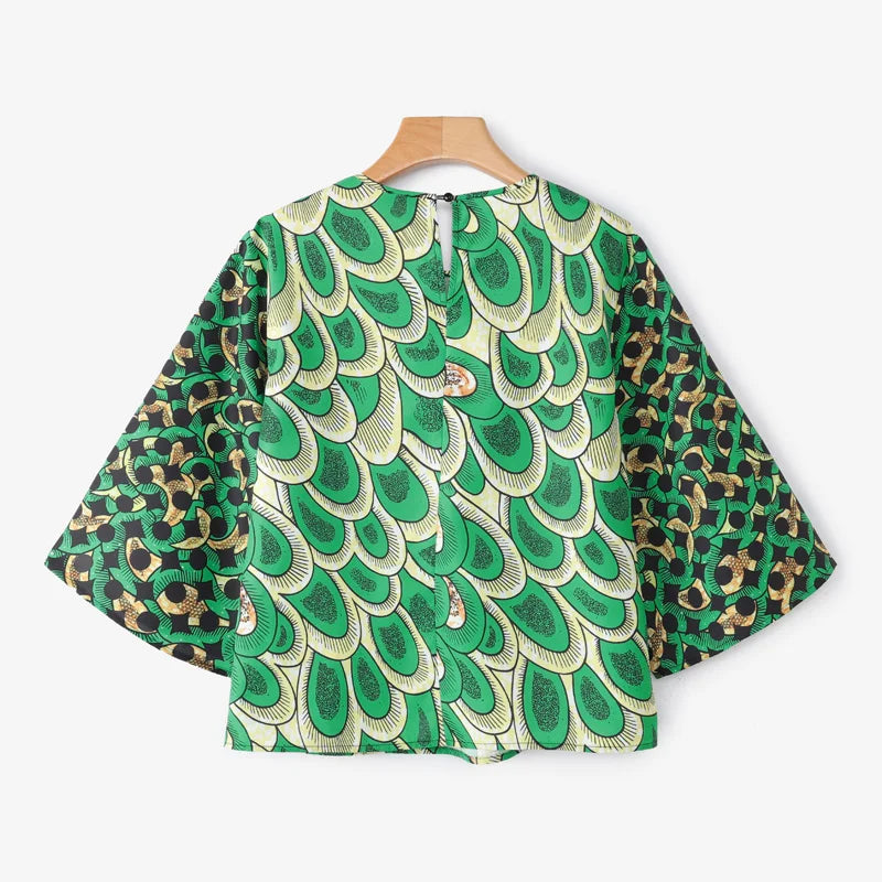 Women's Plus Size Vintage Sleeve Blouse – Flare Sleeve Loose Casual Top 2025