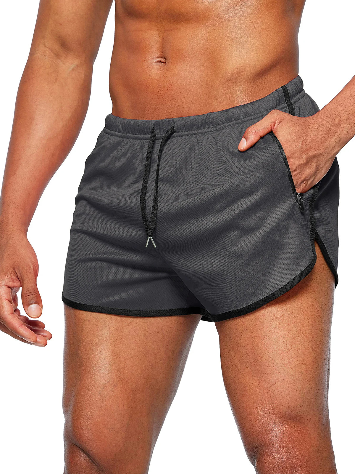 Men's Quick-Dry Running Beach Shorts – 3-Inch Fitness Summer Shorts