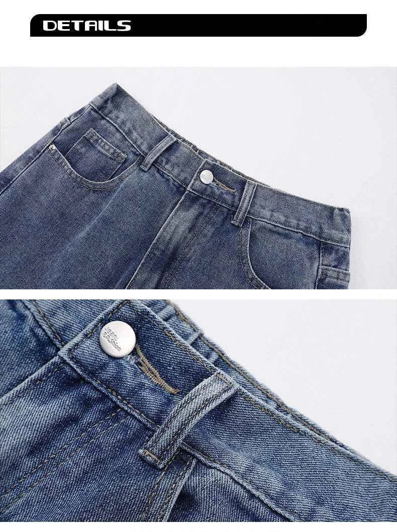 Men's Korean Straight Wide-Leg Jeans – Casual Classic Denim Pants 2026