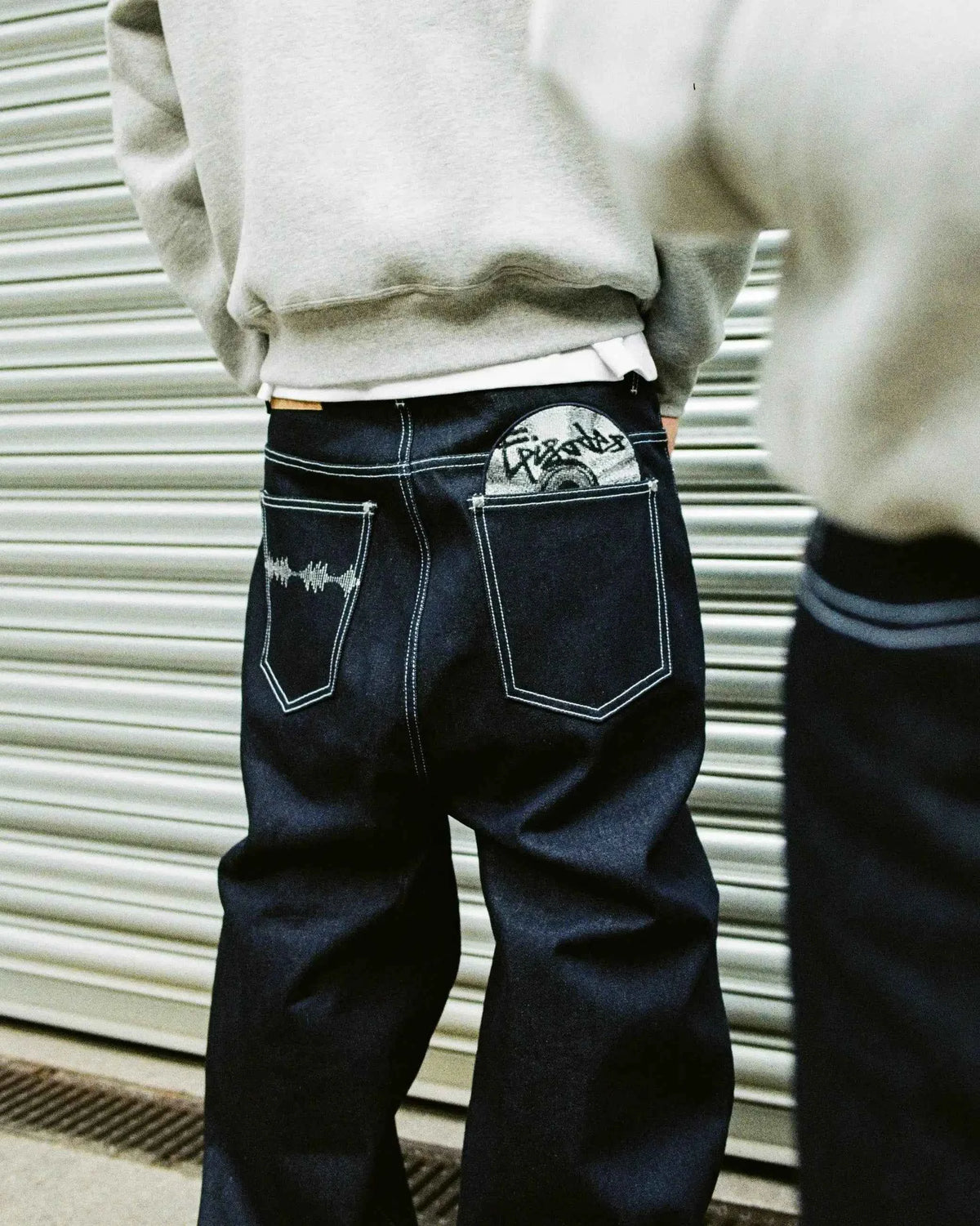 Vintage Black Wide Leg Embroidered Jeans – Hip Hop Harajuku Baggy Streetwear Pants