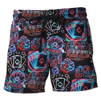 Men's Casino Poker Boardshorts – 3D Print Beach Shorts Casino Club Style