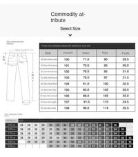 Men's Black Slim Stretch Jeans – Luxury Printed Casual Denim Pants