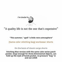 Men's Quick-Dry Cargo Shorts – Lightweight Khaki Outdoor Beach Shorts