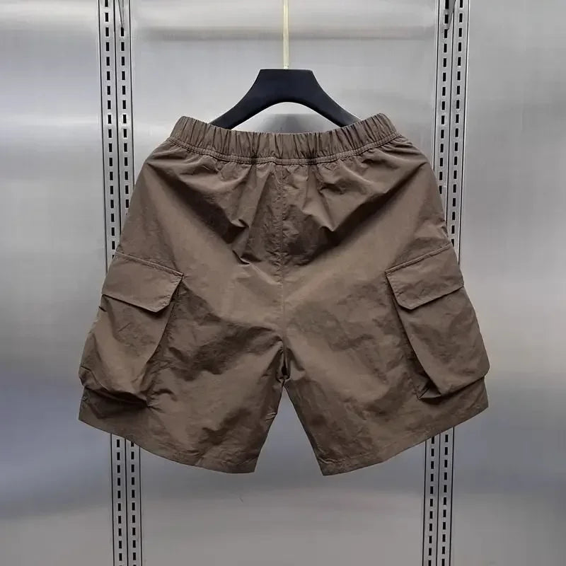 Men's Retro Cargo Shorts – Loose Multi-Pocket Summer Casual Capris