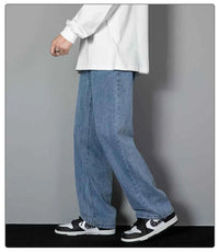 Men's Korean Straight Wide-Leg Jeans – Casual Classic Denim Pants 2026