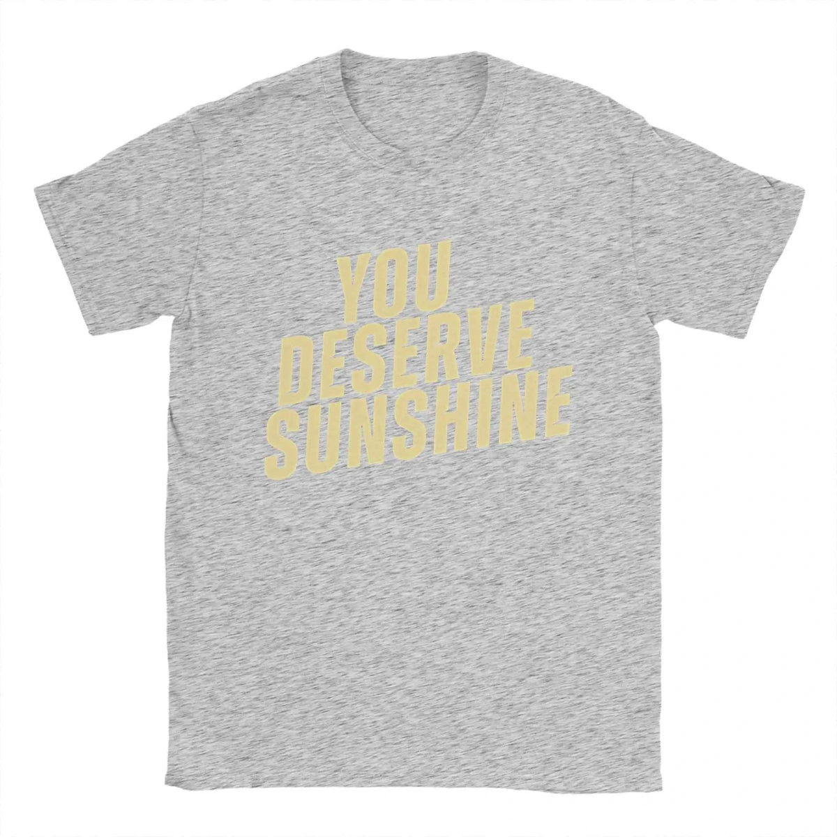Men's Graphic Cotton T-Shirt – “You Deserve Sunshine” Scott Hunter Kip Grady Short Sleeve Tee