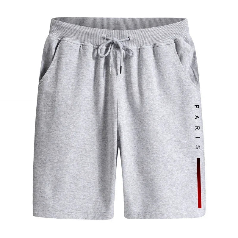 Men's PARIS Print Bermuda Shorts – Urban Casual Knee-Length Shorts 2025