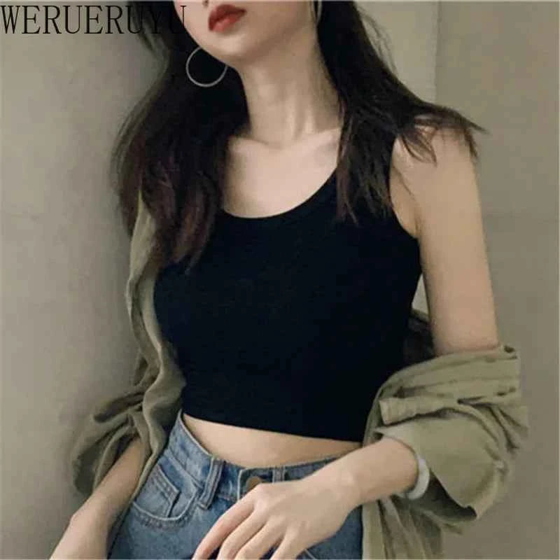 Women's Y2K Crop Tank Top – Sleeveless Korean Harajuku Aesthetic Vest