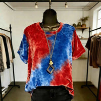 Women's Gradient Animal Print T-Shirt – Soft Feel Short Sleeve Loose Fit Casual Streetwear Top