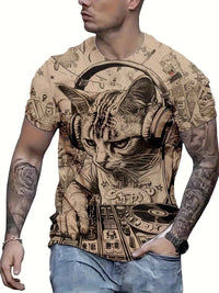 Cute Squirrel Graphic T-Shirt – Funny 3D Animal Print Unisex Casual Tee