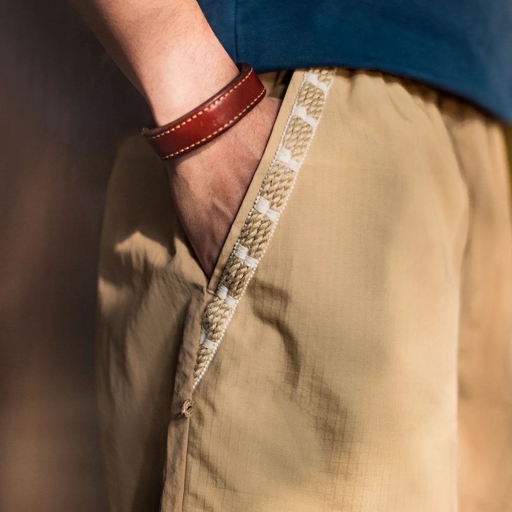 Men's Quick-Dry Cargo Shorts – Lightweight Khaki Outdoor Beach Shorts