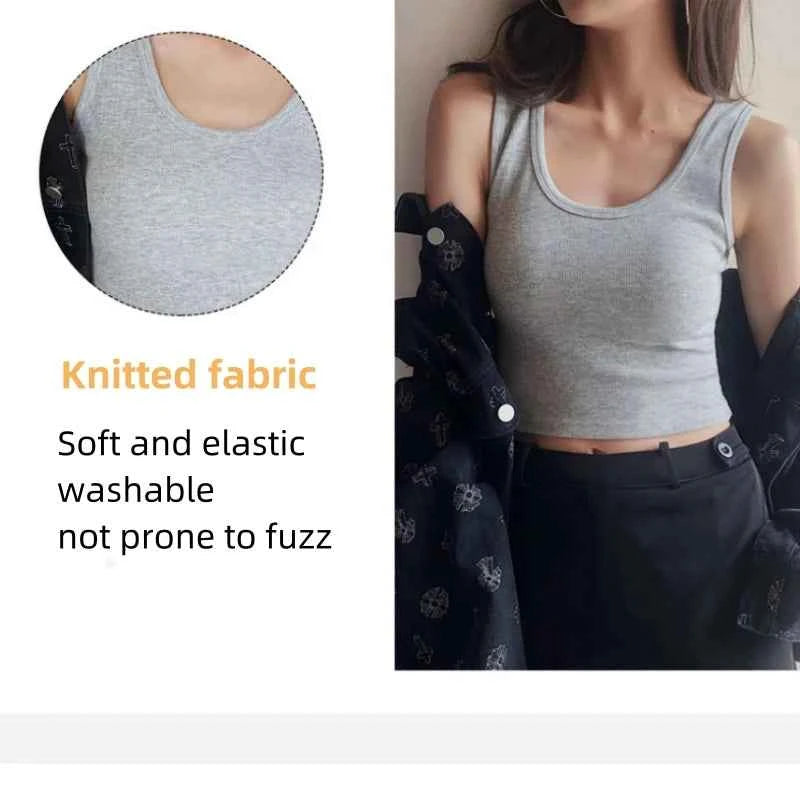 Women's Y2K Crop Tank Top – Sleeveless Korean Harajuku Aesthetic Vest