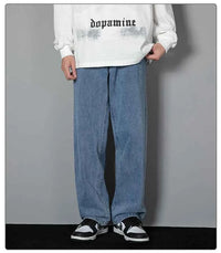 Men's Korean Straight Wide-Leg Jeans – Casual Classic Denim Pants 2026