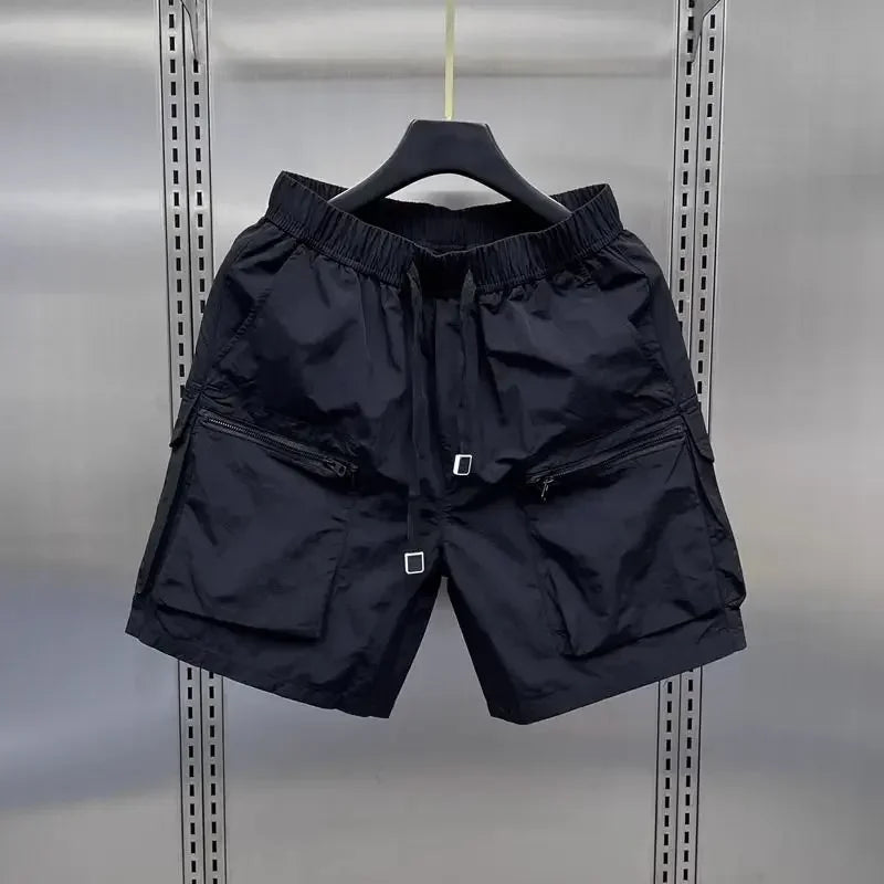 Men's Retro Cargo Shorts – Loose Multi-Pocket Summer Casual Capris
