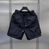 Men's Retro Cargo Shorts – Loose Multi-Pocket Summer Casual Capris