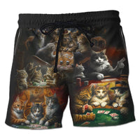 Men's Casino Poker Boardshorts – 3D Print Beach Shorts Casino Club Style