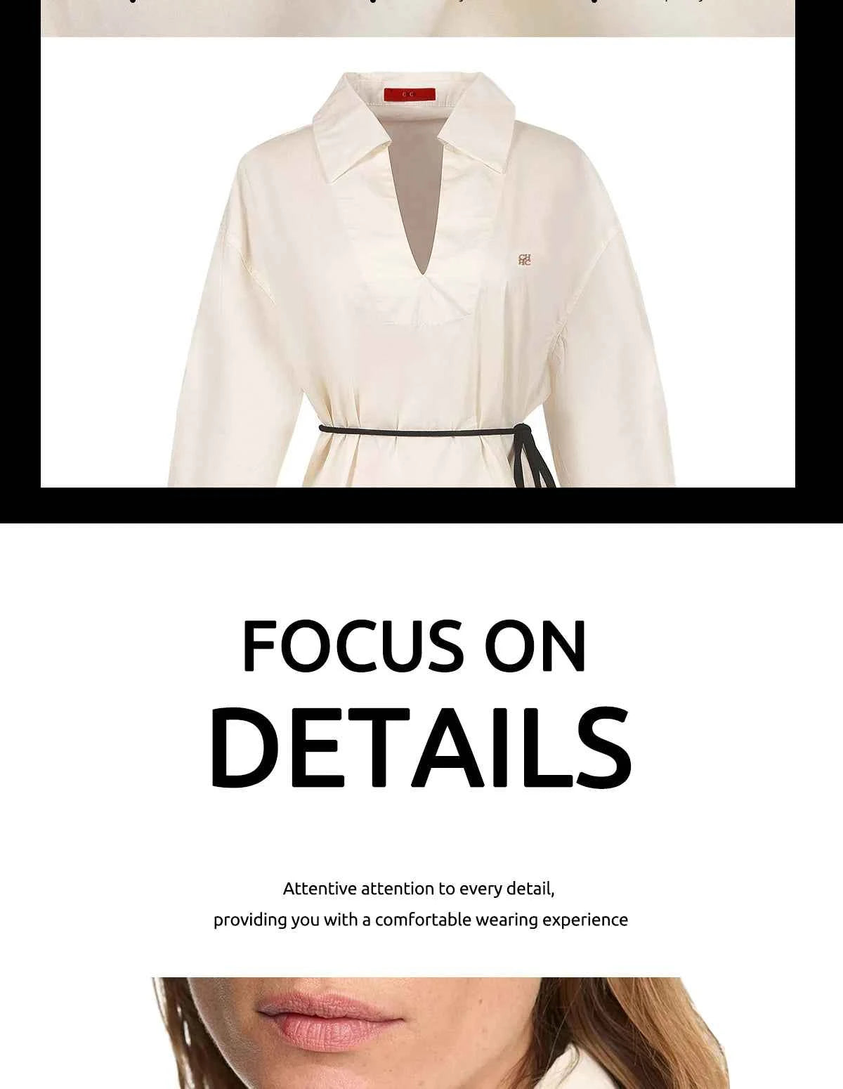Women's Embroidered V-Neck Long Sleeve Shirt – Elegant Long Sleeve Casual Office Top