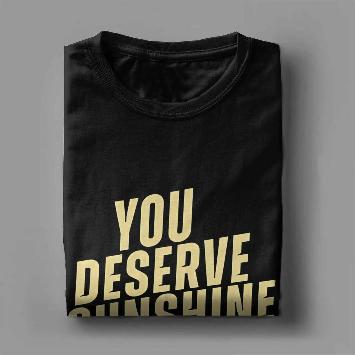 Men's Graphic Cotton T-Shirt – “You Deserve Sunshine” Scott Hunter Kip Grady Short Sleeve Tee