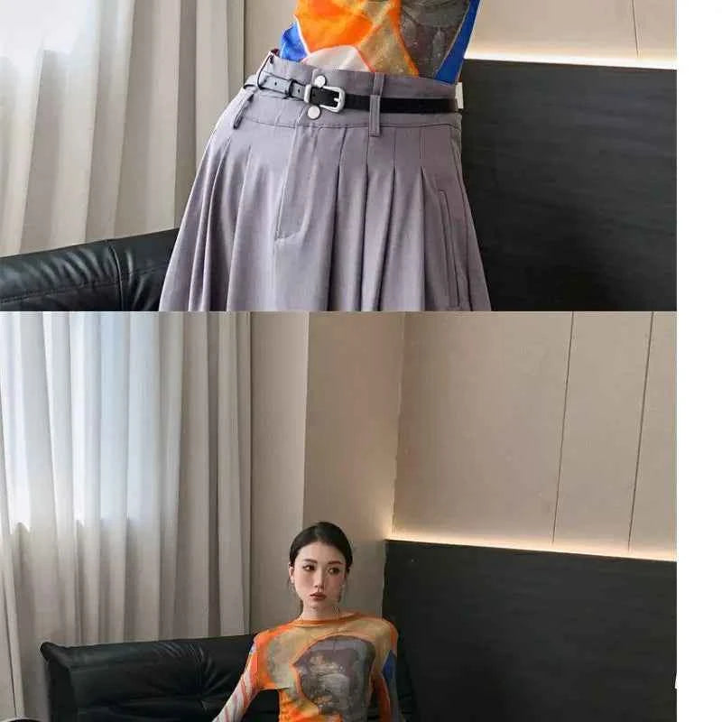 Women's vintage print T-shirt – Slim Fit All-Match Elegant Summer Tee