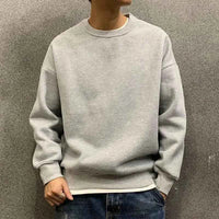 Men's Green Fleece Hooded Sweatshirt – Solid Color Casual Pullover Hoodie
