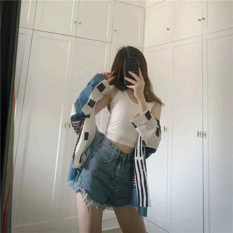 Women's Y2K Crop Tank Top – Sleeveless Korean Harajuku Aesthetic Vest