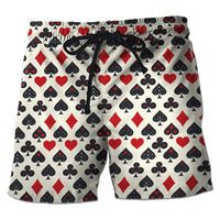 Men's Casino Poker Boardshorts – 3D Print Beach Shorts Casino Club Style