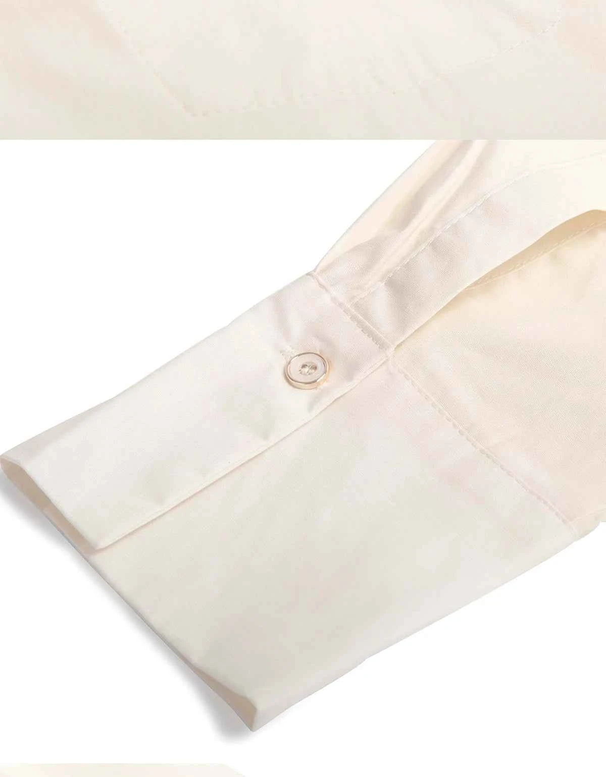Women's Embroidered V-Neck Long Sleeve Shirt – Elegant Long Sleeve Casual Office Top