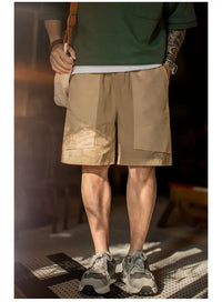 Men's Quick-Dry Cargo Shorts – Lightweight Khaki Outdoor Beach Shorts