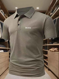 Men's Embroidered Polo T-Shirt – Classic Casual Short Sleeve Polo Shirt