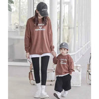 Family Matching Sweatshirts – Mom Dad Son Daughter Long Sleeve Autumn Winter Tops