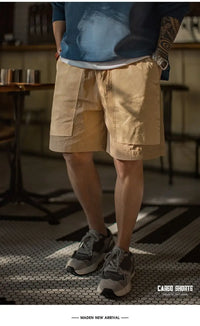 Men's Quick-Dry Cargo Shorts – Lightweight Khaki Outdoor Beach Shorts