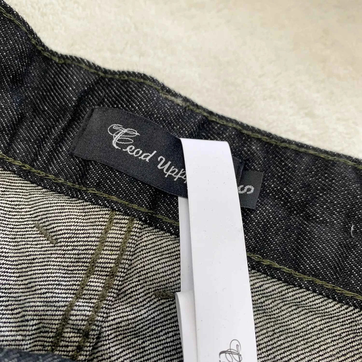 Men's Black Red Selvedge Jeans – Raw Denim Wide Leg Micro Flare Pants