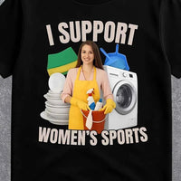 Women's Sports Support T-Shirt – Unisex Funny Casual Graphic Tee for Men & Women