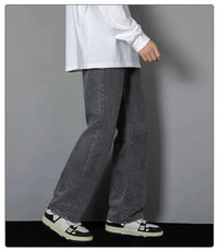 Men's Korean Straight Wide-Leg Jeans – Casual Classic Denim Pants 2026