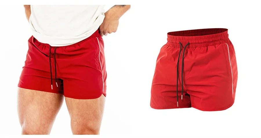 Men's Quick-Dry Gym Running Shorts – Multi-Pocket Fitness Beach Shorts 2024